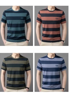 Jeep Men's  Short Sleeved T-shirt Round Neck Pullover Sweatshirt Simple Running Top  - Image 2