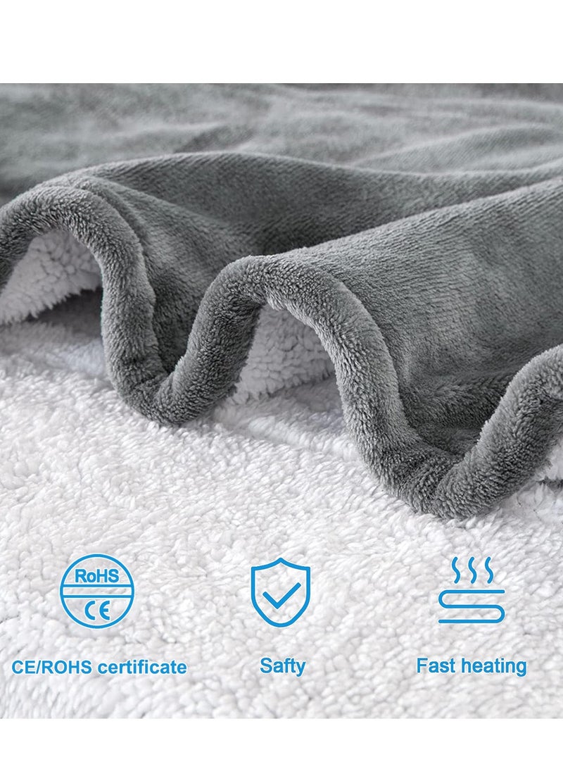3-Level Heating Shawl Blanket Nap Blanket Winter Home Electric USB Powered Heated Throw 76x150cm - Image 5