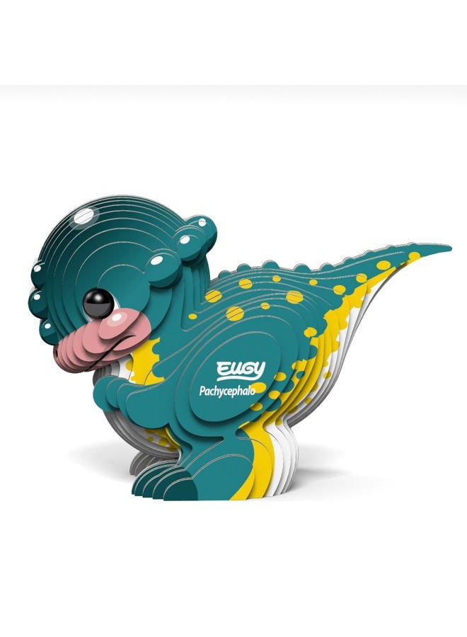EUGY Pachycephalosaurus Dinosaur 3D Puzzle, 27 Piece Eco-Friendly Educational Toy Puzzles for Boys, Girls & Kids Ages 6+ - Image 1