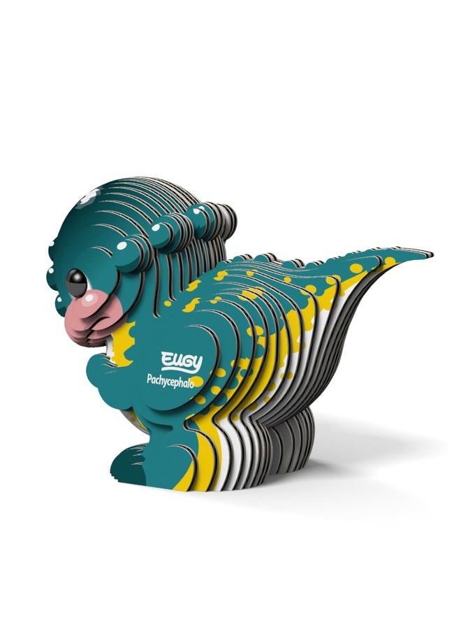 EUGY Pachycephalosaurus Dinosaur 3D Puzzle, 27 Piece Eco-Friendly Educational Toy Puzzles for Boys, Girls & Kids Ages 6+ - Image 3