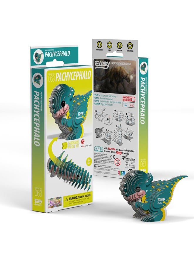 EUGY Pachycephalosaurus Dinosaur 3D Puzzle, 27 Piece Eco-Friendly Educational Toy Puzzles for Boys, Girls & Kids Ages 6+ - Image 5