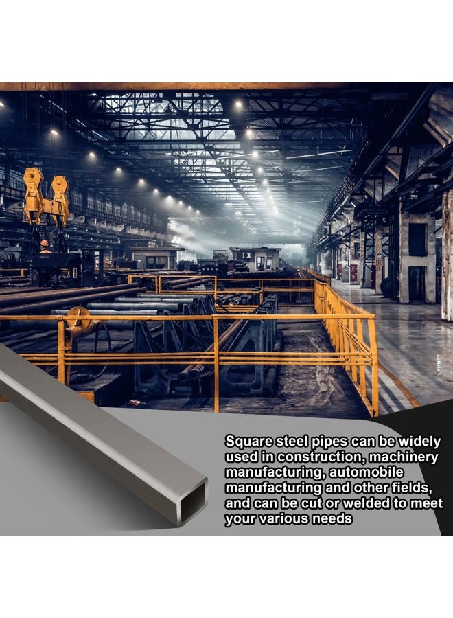Zonon Square Hot Rolled Steel Tube, 2 x 2, 1/4 Wall Thickness, 48 Length Steel Square Tubing for Industrial Accessories - Image 5