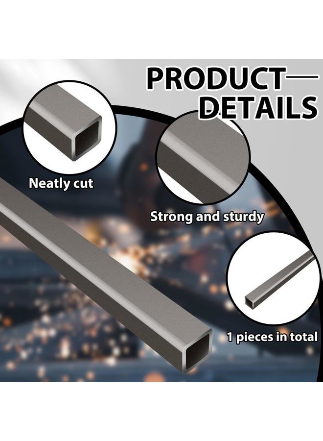Zonon Square Hot Rolled Steel Tube, 2 x 2, 1/4 Wall Thickness, 48 Length Steel Square Tubing for Industrial Accessories - Image 3