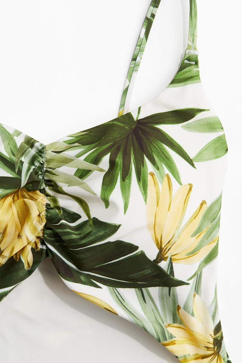 H&M Padded-cup High-leg Swimsuit