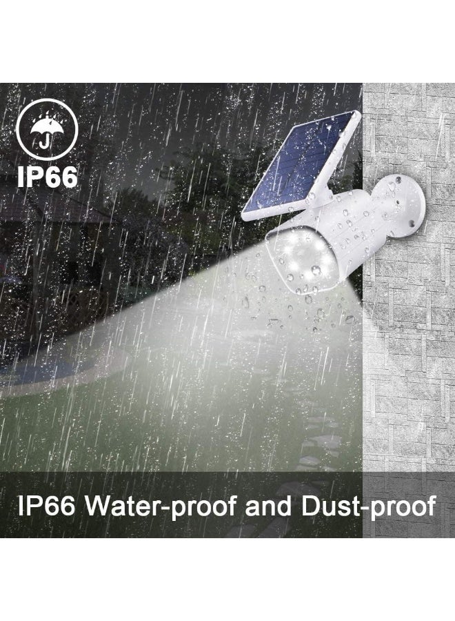 Solar-Powered Dummy Surveillance Camera with LED Light – Outdoor Fake Security Camera with PIR Motion Sensor, IP66 Waterproof - Image 3