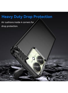URBBKING Shockproof Protection Phone Case for Redmi 13C 4G/Redmi 13C 5G/Poco M6 5G/Poco C65 4G Black  - Image 3