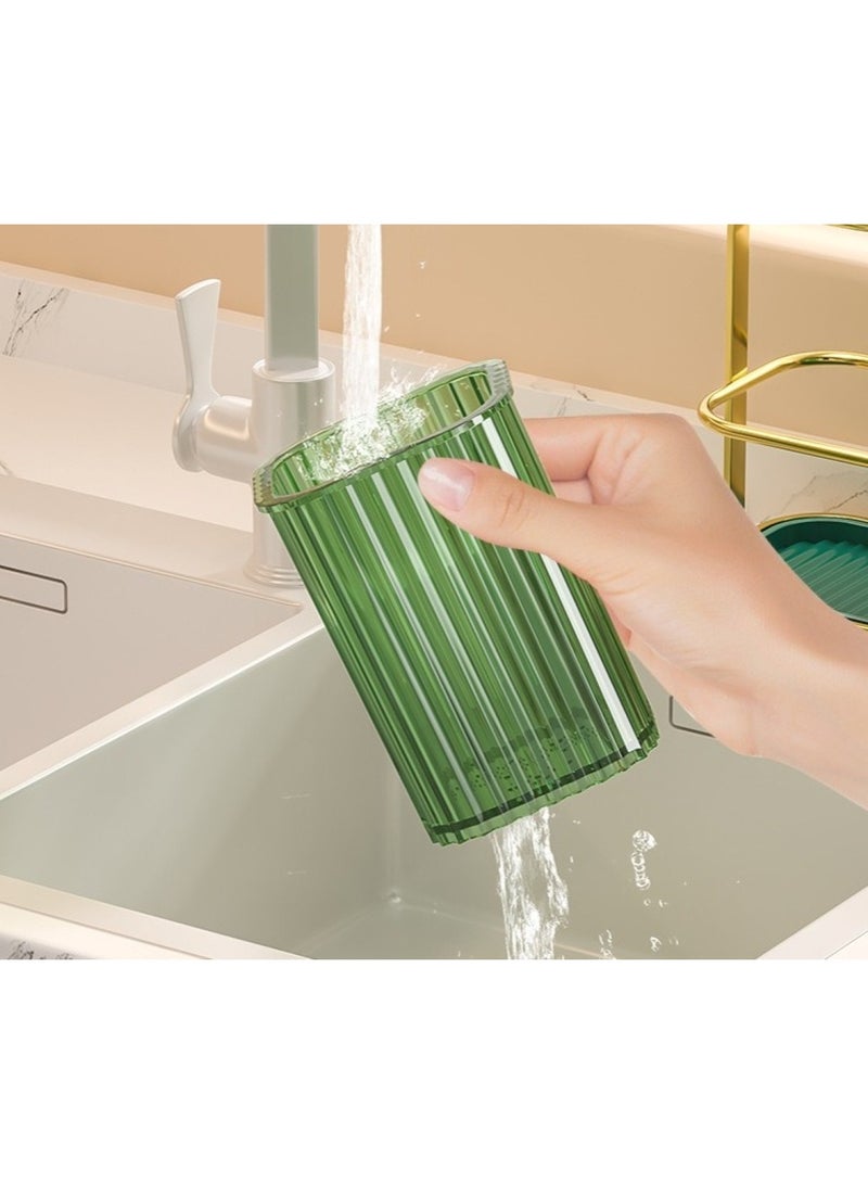 Chopstick and Knife Holder Gold and Green