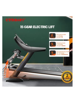 Generic Household Foldable Treadmill  Led Screen Automatic Tilt Adjustable Maximum Load Bearing 150kg  - Image 2