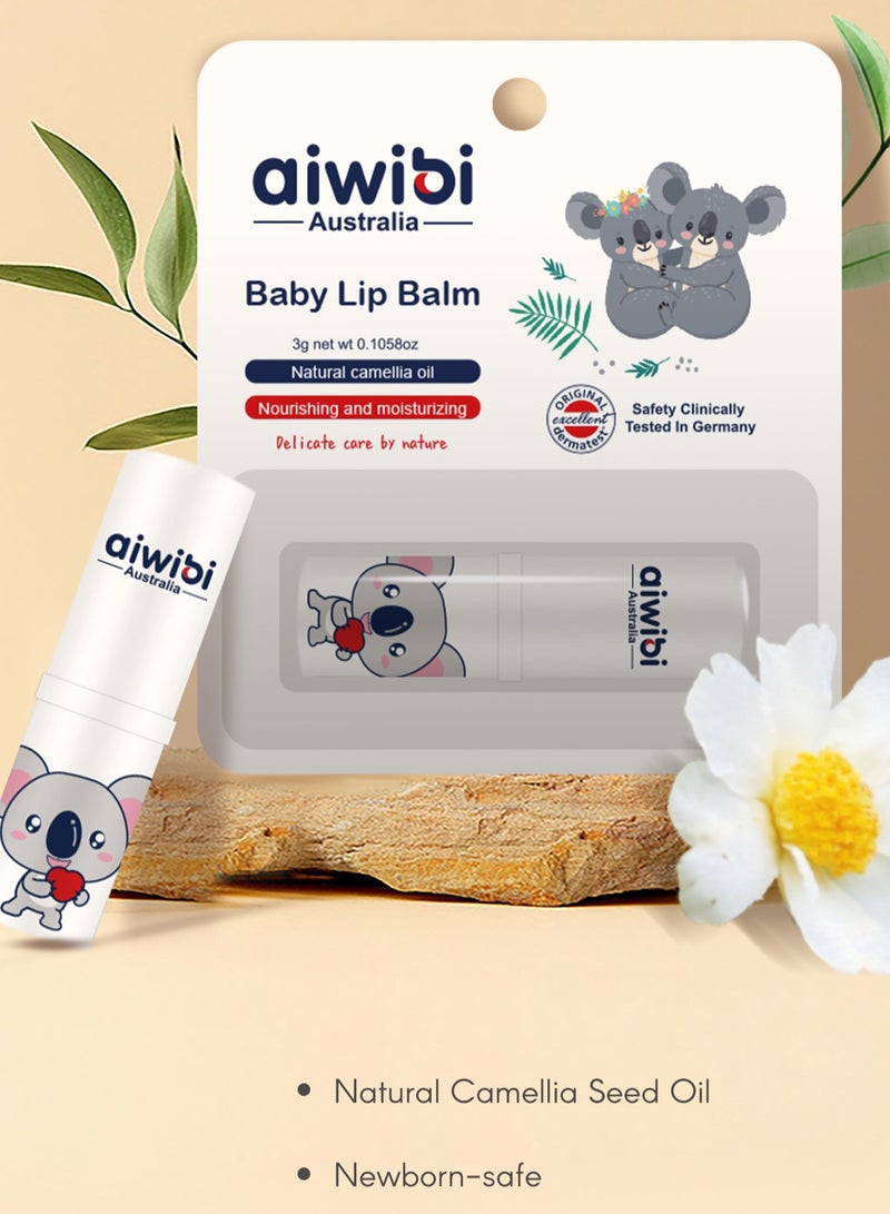 aiwibi Baby lip balm with natural camellia nourishing and moisturizing - Image 5