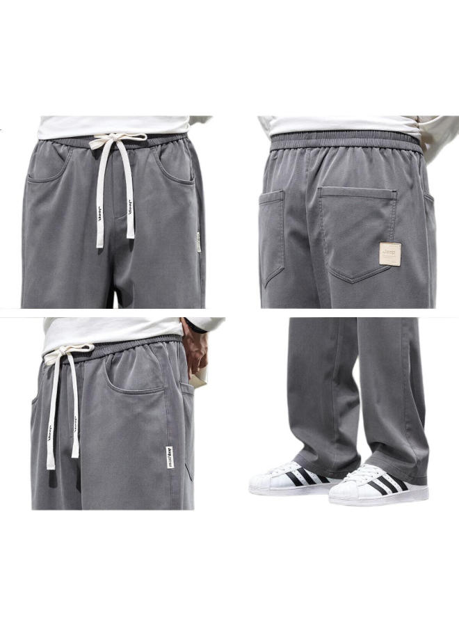 Jeep Comfort Leisure Men'S Pants Spring Fashion Youth Men'S Wide Leg Loose Straight Pants - Image 3