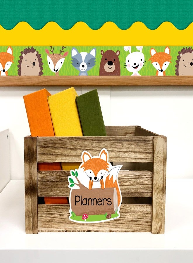 كريتيف تيتشنغ بريس مجموعة CTP Woodland Friends 6" Designer Cut-Outs، ديكور لوحة الإعلانات، مجموعة من 36 قطعة، 6 بوصات لكل قطعة (Creative Teaching Press 6099) - Image 4