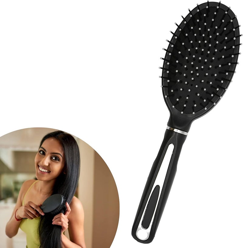 Oval Shape Large Paddle Hairbrush Detangle Hair Brush for Women Men and Kids for Long Thick Curly Dry and Wet Hair Care Brush 25cm