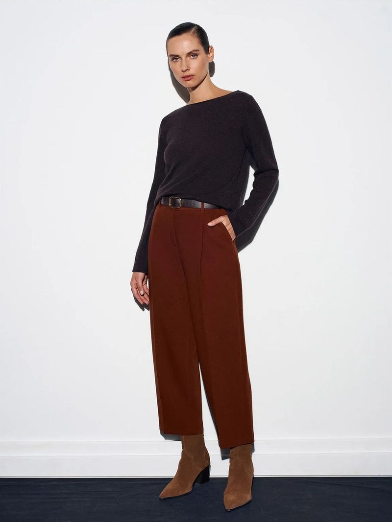 DILVIN Women's Tailored Straight-leg Trousers - Image 3