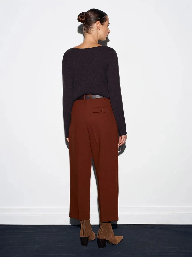 ديلفين Dilvin Women's Tailored Straight-leg Trousers
