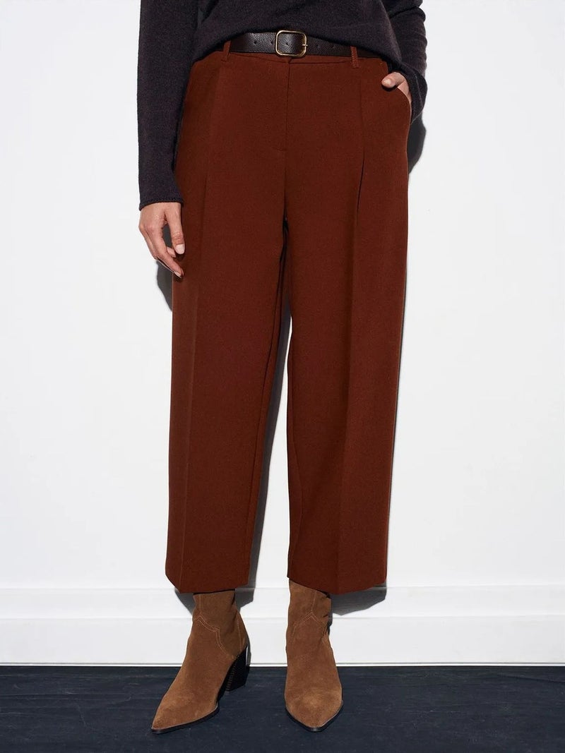 DILVIN Women's Tailored Straight-leg Trousers - Image 5