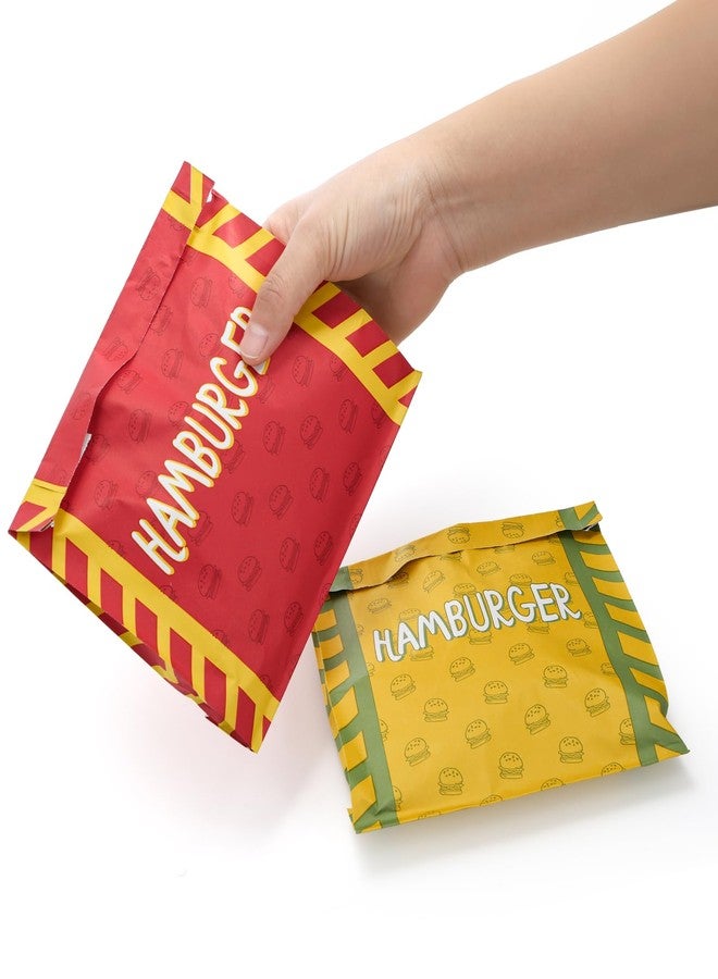 ZEAYEA 200 Pack Burger Wrappers, Aluminum Foil Hamburger Sleeves for Sandwich, BBQ, Water and Grease Resistant Hamburger Bags for Party, Restaurant - Image 5