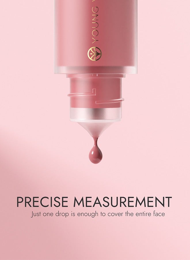 YOUNG VISION Dropper Liquid Blusher 02, Soft Matte Finish Cream Blush Liquid Blush Cream Blush Makeup Lightweight, Smooth Brightening Rouge - 10.3ML - Image 3