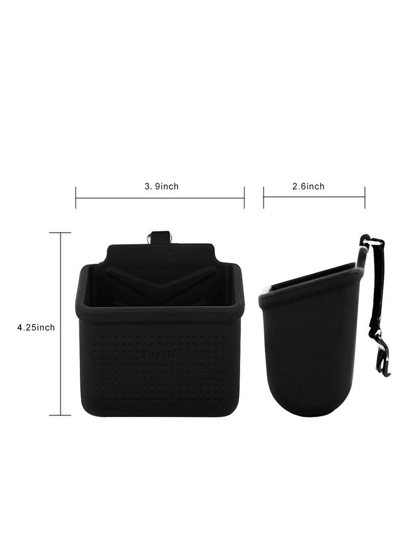 KASTWAVE - Car Vent Organizer Bag for Tesla Model 3 and Model Y, Multifunctional Silicone Storage Bag, Phone Bag, Sunglass Holder (Black) - Image 1