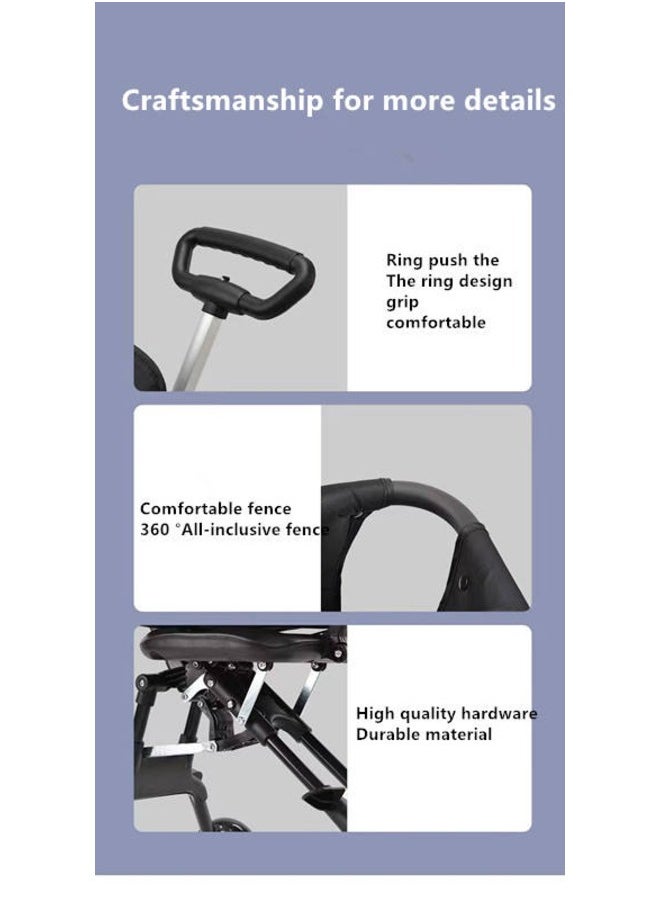 Generic Baby Stroller Lightweight Portable and Perfect for On-the-Go Adventures  - Image 3