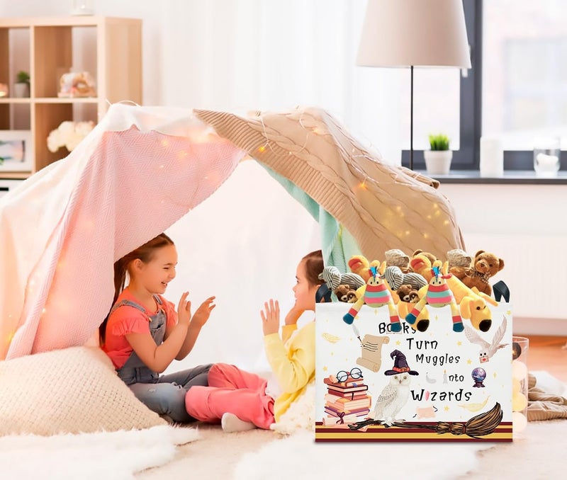 CLOCOR Rectangular Storage Basket Empty,Gift Basket,Waterproof Storage Bin with Handles,Room Decor(Magic) - Image 2