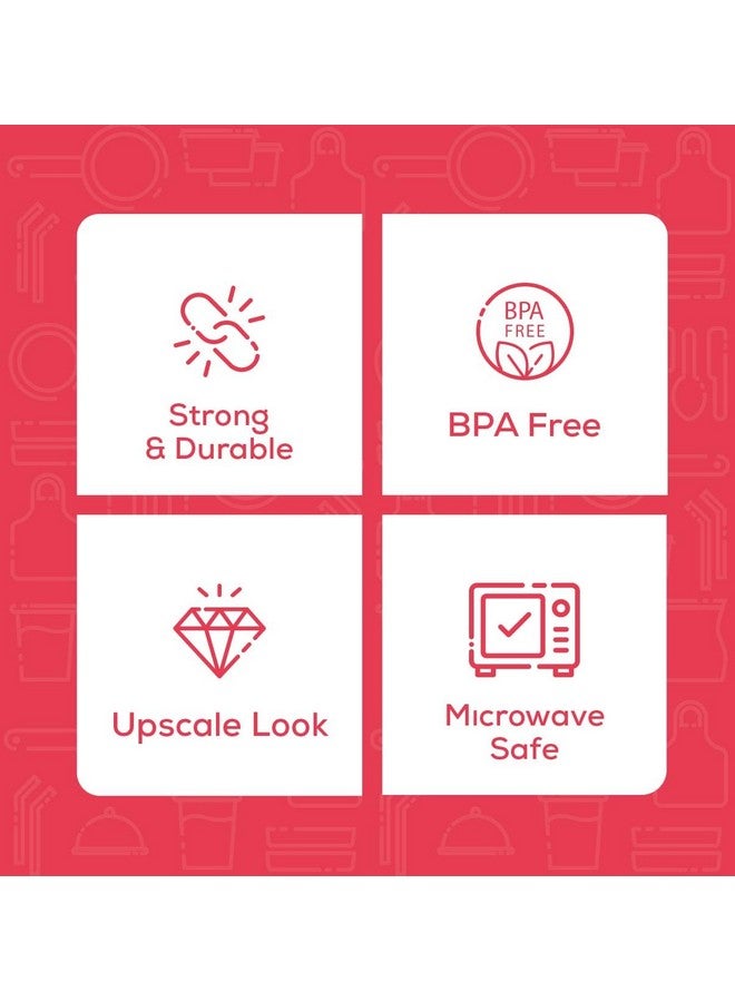 Comfy Package [300 Pack] Heavyweight Clear Plastic Tea Spoons with Engraved Design - Disposable Sturdy Plastic Utensils for Parties, Weddings, and Events - Image 3