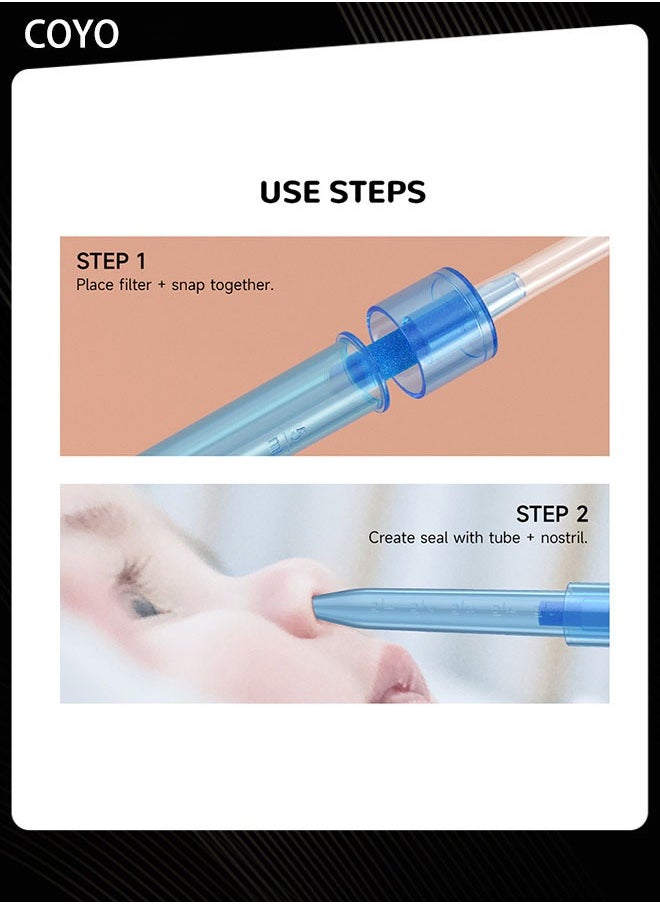 COYO Nose Baby Nasal Aspirator Filter, with 20 Pieces Foam Sponge Nasal Aspirator Filter Accessories for Babies Nasal Aspirator Replacement Cleaning ﻿  - Image 5