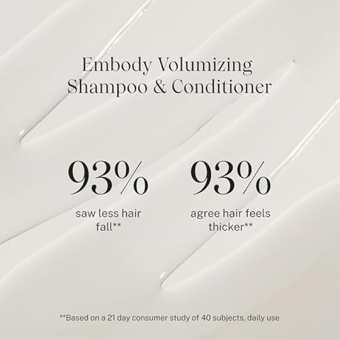 JVN Embody Volumizing Shampoo and Conditioner Set, 20 Fl Oz, Color Safe Clarifying Shampoo for Build up, Adds Fullness, Moisture, Restores Shine, Hair Care for Women and Men, Silicone and Sulfate Free - Image 5