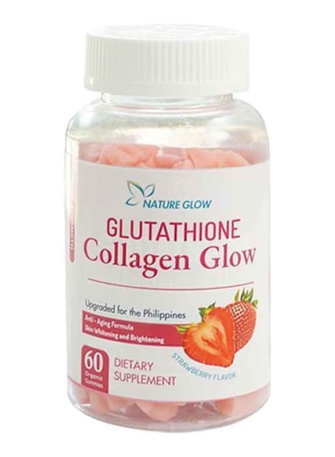 NATURE GLOW Natureglow Glutathione Collagen Glow gummies 60s with Glutathione, Collagen & Vitamin C – Whitening, Anti-Aging, and Skin Repair | Best Price KSA