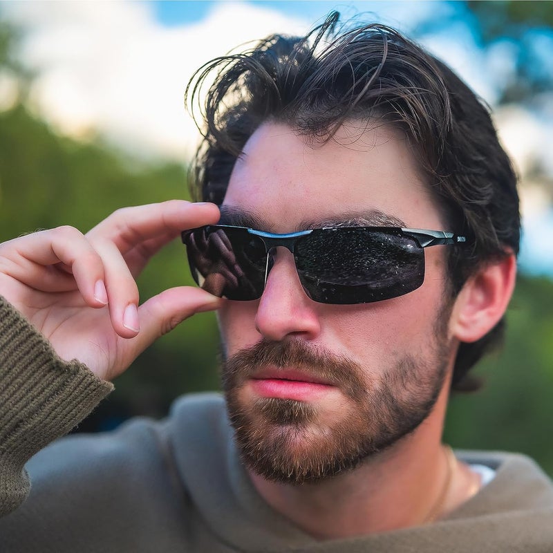 DUCO Men's Sports Polarized Sunglasses with UV Protection - Model 8177s - Image 3