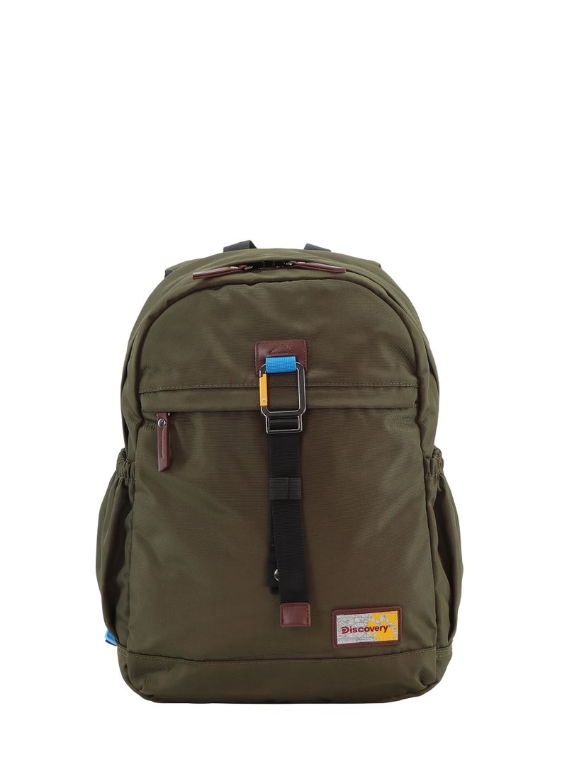 Discovery ICON Backpack 16.2L Khaki, Durable Lightweight Multi Compartment Travel Bag, Padded Laptop/Tablet Pocket RFID, Adjustable Strap With Luggage Fix Strap, Men Women School Outdoor - pzsku/Z0188C0C631EE1043AA1AZ/45/_/1721990419/60fdfde2-47dc-4a08-a434-3887dd577748