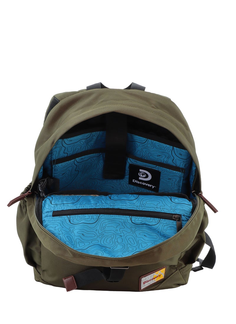 Discovery ICON Backpack 16.2L Khaki, Durable Lightweight Multi Compartment Travel Bag, Padded Laptop/Tablet Pocket RFID, Adjustable Strap With Luggage Fix Strap, Men Women School Outdoor - pzsku/Z0188C0C631EE1043AA1AZ/45/_/1721990460/5beeaf95-5ecb-4e75-bb70-0d25aa359dde