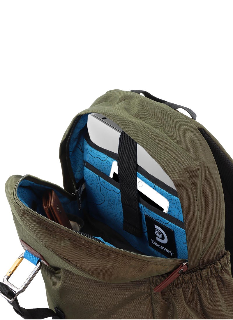 Discovery ICON Backpack 16.2L Khaki, Durable Lightweight Multi Compartment Travel Bag, Padded Laptop/Tablet Pocket RFID, Adjustable Strap With Luggage Fix Strap, Men Women School Outdoor - pzsku/Z0188C0C631EE1043AA1AZ/45/_/1721990470/987e5ac6-a14b-4439-9d74-eabb5b4b0d01