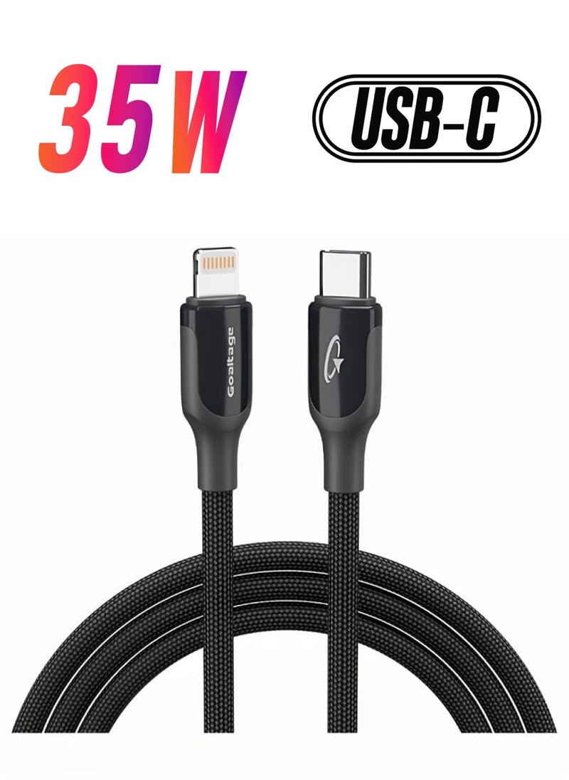 Goaltage - 35W USB-C To Lightning Fast Charging Cable 480 MB Data Transfer 120CM Model CA01 - Image 1