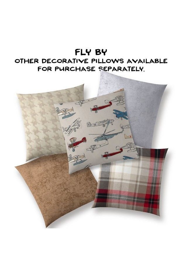 Glenna Jean - Fly By Diaper Changing Pad Grey Cover Airplane Print - Image 1