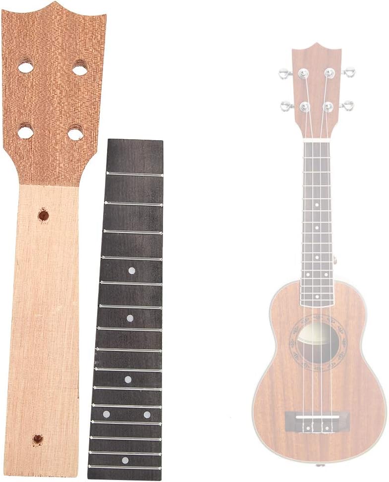 OUKA Ukulele Neck, Okoume Wood Ukulele Neck & Rosewood Fingerboard Musical Instrument Accessories (21 Inch) - Image 3