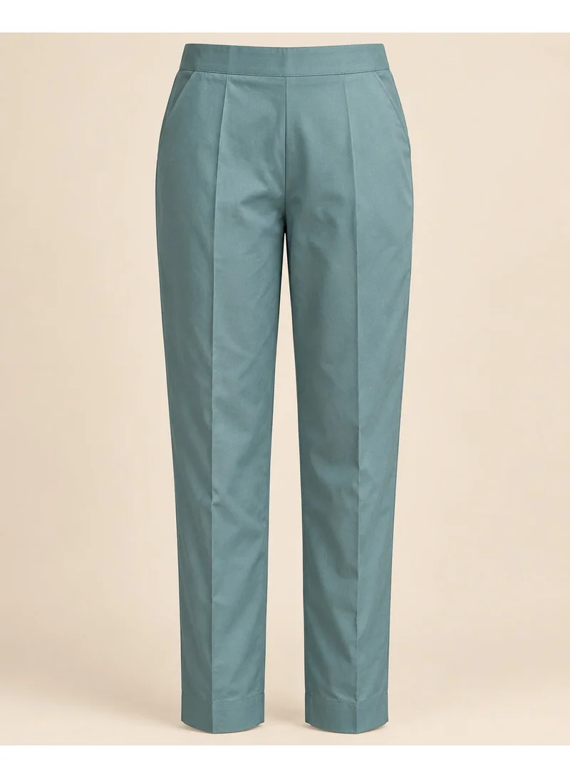BAZM Women's Embroidered Cambric Cotton 3-Piece Suit