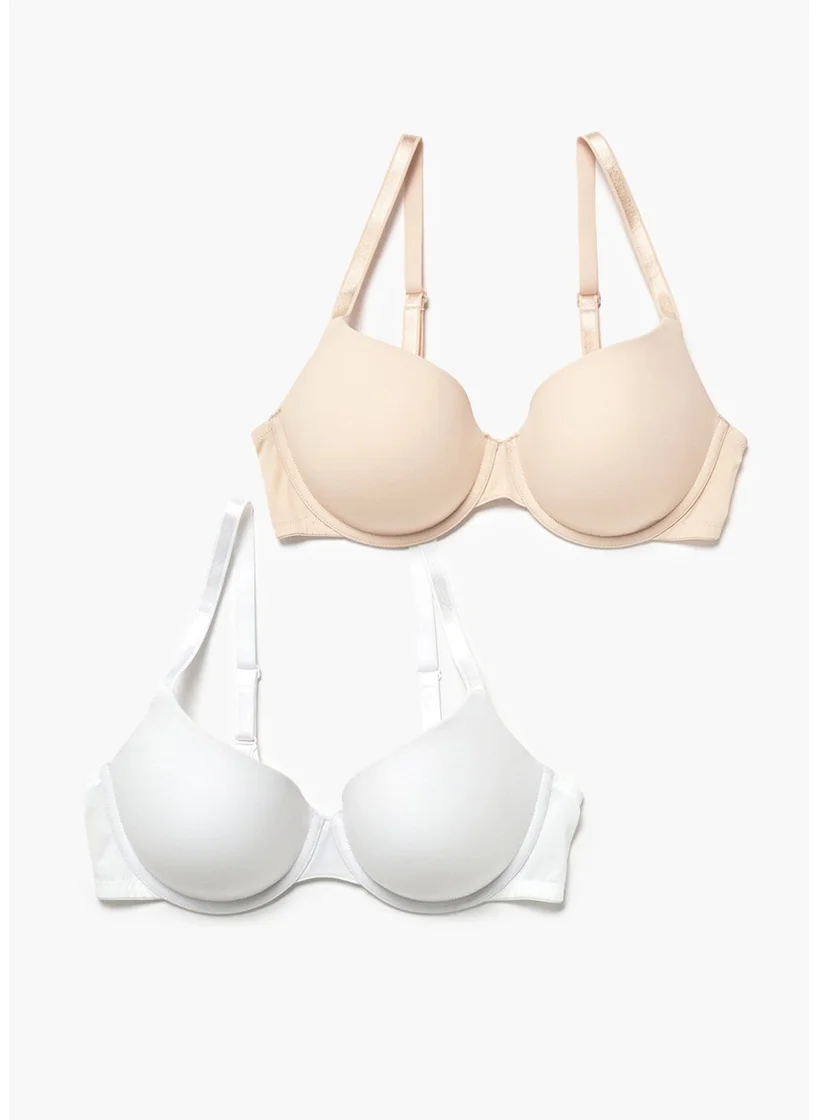 Matalan 2 Pack DD+ Padded Underwired T-Shirt Bras