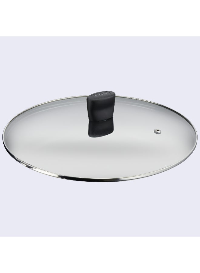 TEFAL Dark Stone | 7 pc set | Non-stick Cookware | Safe coating | Heat indicator | Ergonomic handles | Glass lid | Gas | Electric | Ceramic hobs | 2 Years Warranty | B491S785 Marble - Black Whith Grey Dots Su Marble - Black Whith Grey Dots Su - Image 3