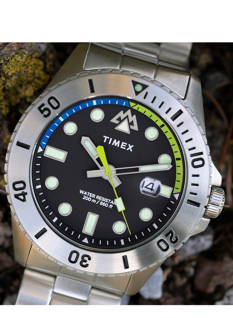 Timex Expedition North® Anchorage SST Black Dial SST Bracelet TW2W41900 Men's Watch - Image 5