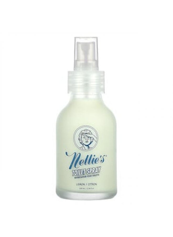Nellie's Nellie's Toilet Spray Lemon 3.38 fl oz  100 ml 