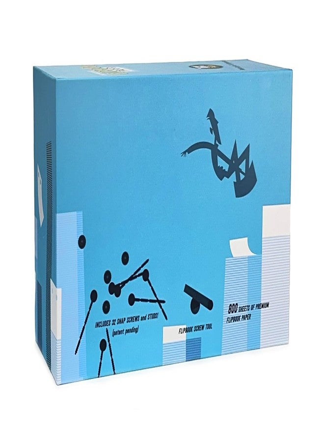 ANDYMATION 16X Flipbook Paper Pack, Refill Paper Sheets for All Andymation Flipbook Kits, Premium pre-drilled Sheets for Perfect Registration, Snap Screws, Enough for 16 Flipbooks. - Image 2