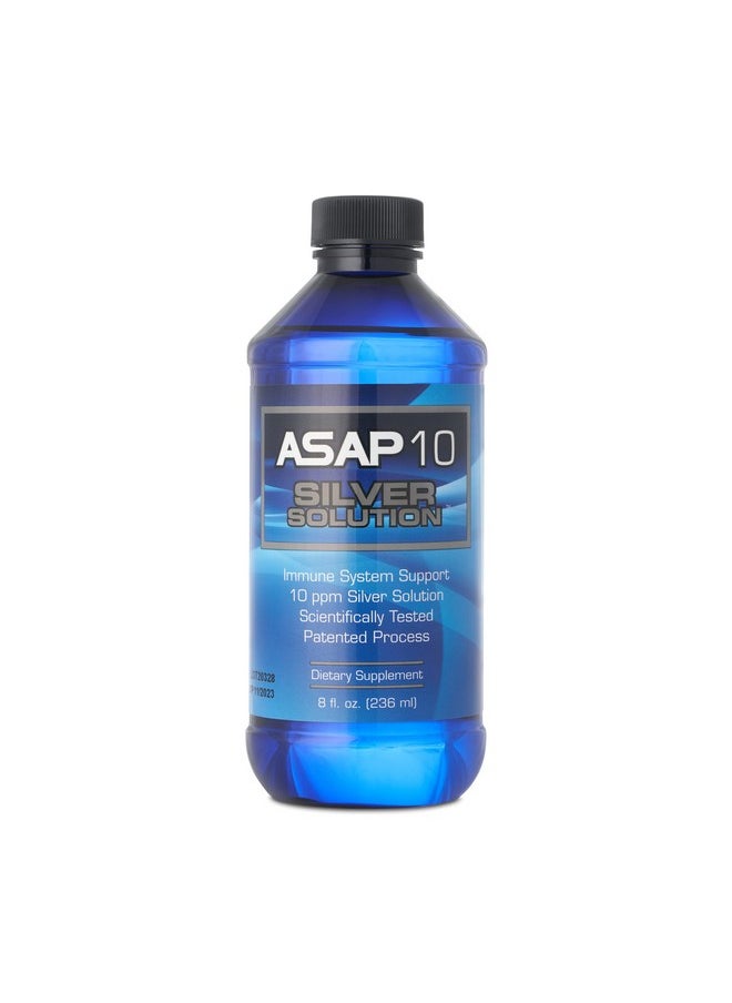 American Biotech Labs - American Biotech Labs - ASAP 10 Silver Solution - Immune System Support, 10 Ppm Colloidal Silver Liquid Silver Solution Daily Immune Support Supplement with Silversol Technology - 8fl Oz - Image 1