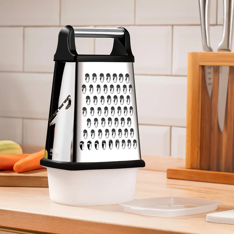 نهير Stainless Steel Oval Bowl Grater