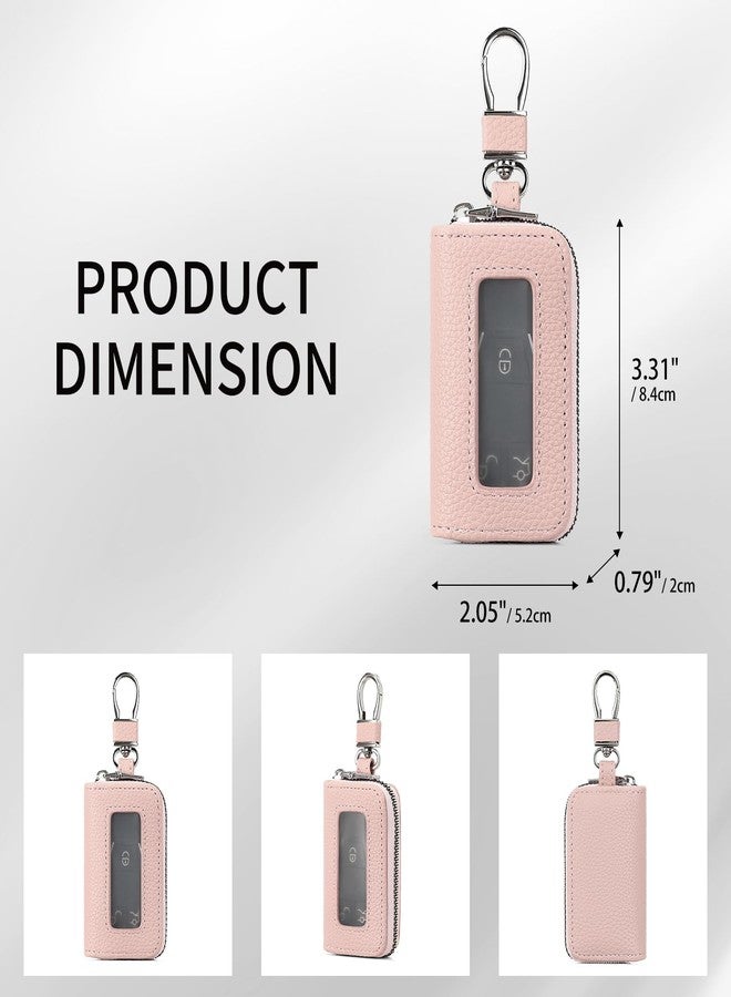 SENDEFN Universal Car Key Fob Case Leather Smart Remote Keychain Protector Holder - Image 3