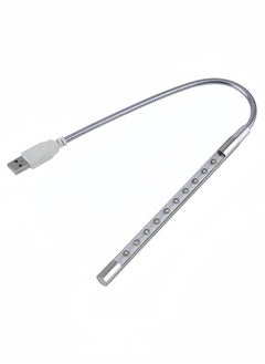 Generic Mini Desk Reading USB LED Light Silver 16.5 cm  - Image 1