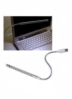 Generic Mini Desk Reading USB LED Light Silver 16.5 cm  - Image 2