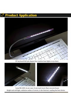 Generic Mini Desk Reading USB LED Light Silver 16.5 cm  - Image 4