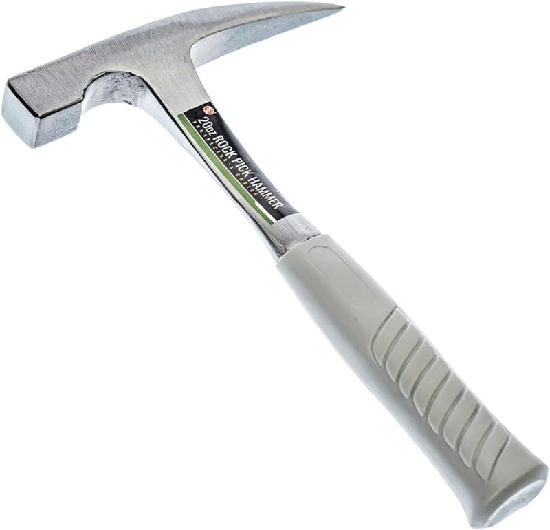 SE Solid Single Piece Drop Forged Rock Pick Hammer with Tip, 22 OZ. - Image 1