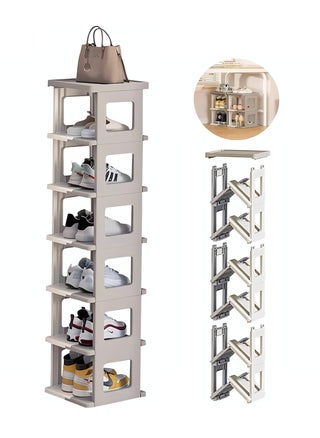 White / Coffee - 7 Tier