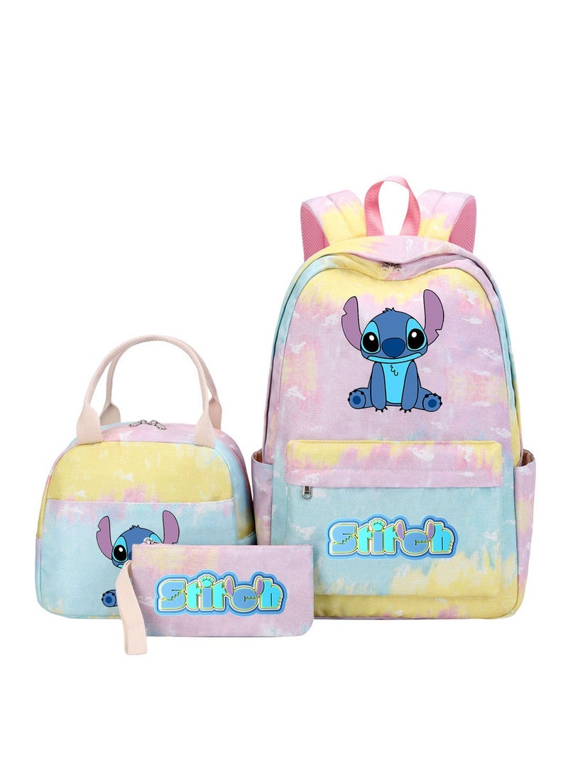 ستيتش حقيبة ظهر مطبوعة من ثلاث قطع